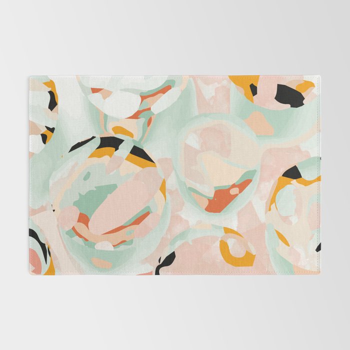 abstraction study in pastels Rug Gallery Image 2