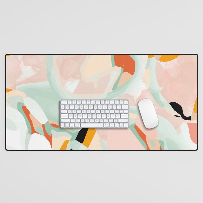 abstraction study in pastels Desk Mat Gallery Image 1