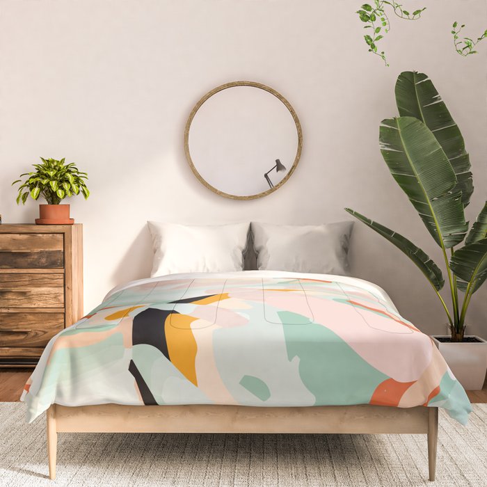 abstraction study in pastels Comforter Gallery Image 3