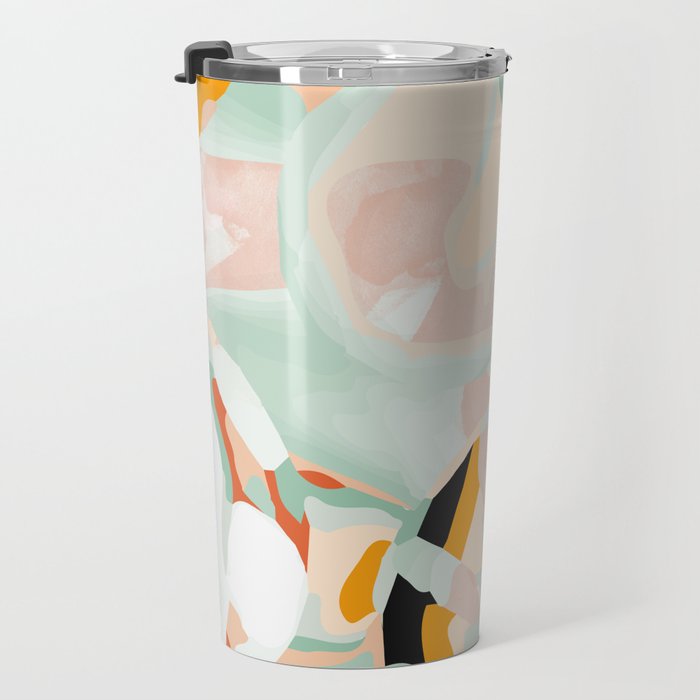 abstraction study in pastels Travel Mug Gallery Image 3