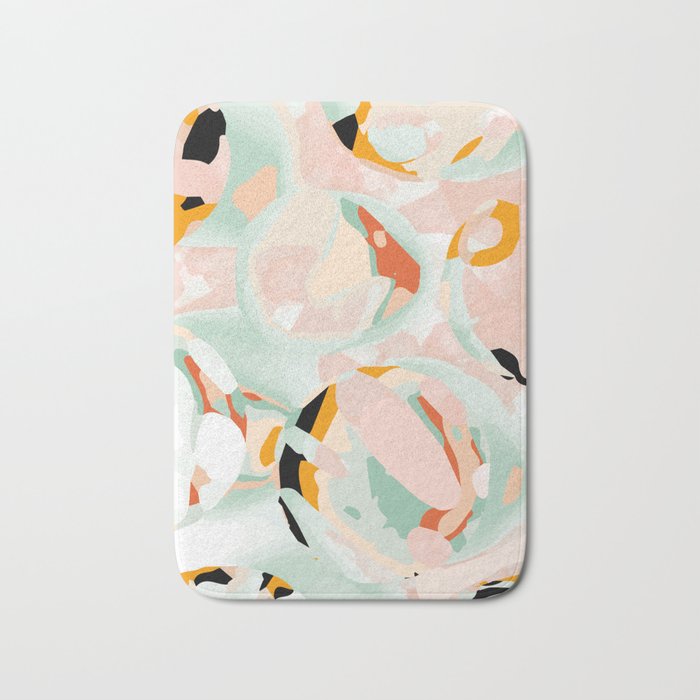 abstraction study in pastels Bath Mat Gallery Image 1