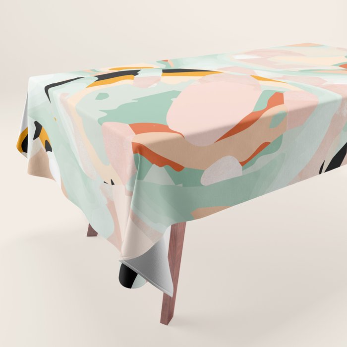 abstraction study in pastels Tablecloth Gallery Image 1