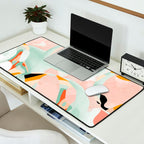 abstraction study in pastels Desk Mat Gallery Image 2