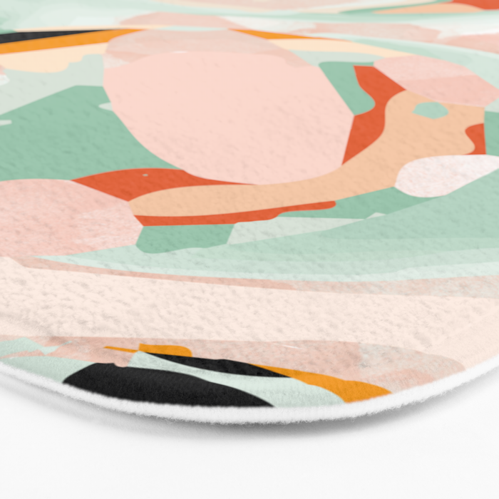 abstraction study in pastels Bath Mat Gallery Image 3