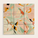 abstraction study in pastels Wood Wall Art Gallery Image 1