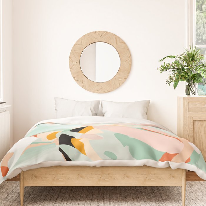 abstraction study in pastels Duvet Cover Gallery Image 3