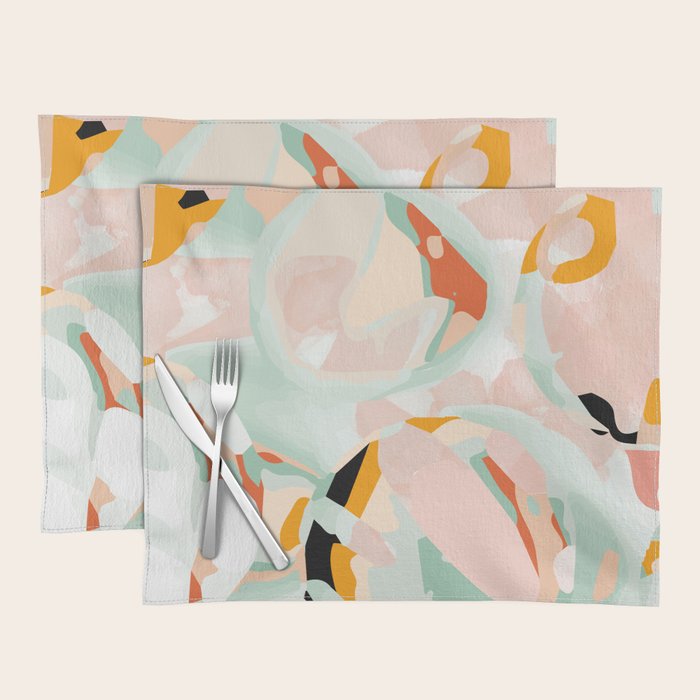 abstraction study in pastels Placemat Gallery Image 1