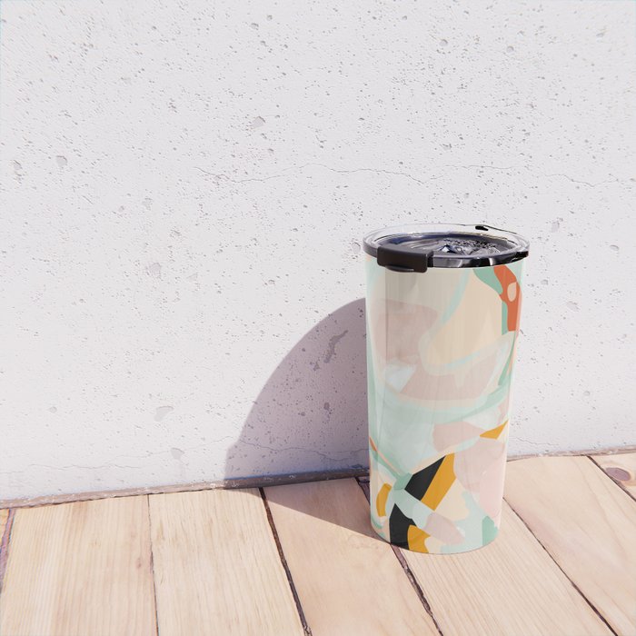 abstraction study in pastels Travel Mug Gallery Image 4