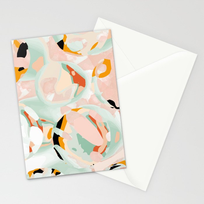 abstraction study in pastels Stationery Card Gallery Image 2