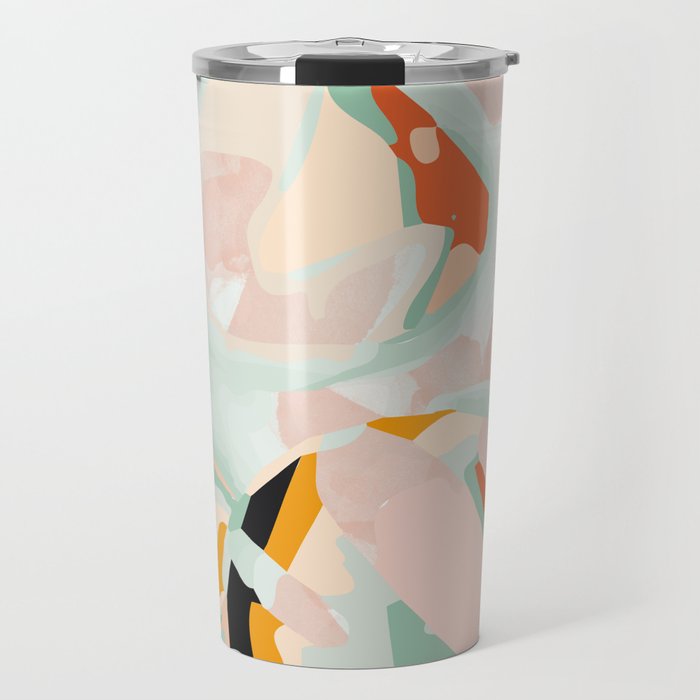 abstraction study in pastels Travel Mug Gallery Image 1