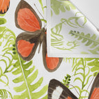 Ferns and Butterflies Wall Tapestry Gallery Image 3
