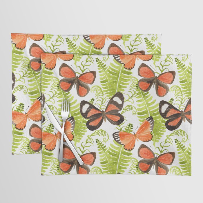Ferns and Butterflies Placemat Gallery Image 1