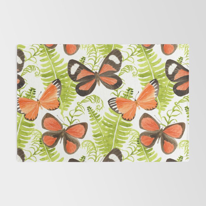 Ferns and Butterflies Rug Gallery Image 2