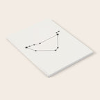 Capricorn Zodiac Star Constellation Line Art White Notebook Gallery Image 2