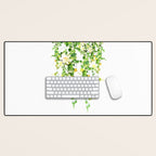 Watercolor Ivy Desk Mat Gallery Image 1