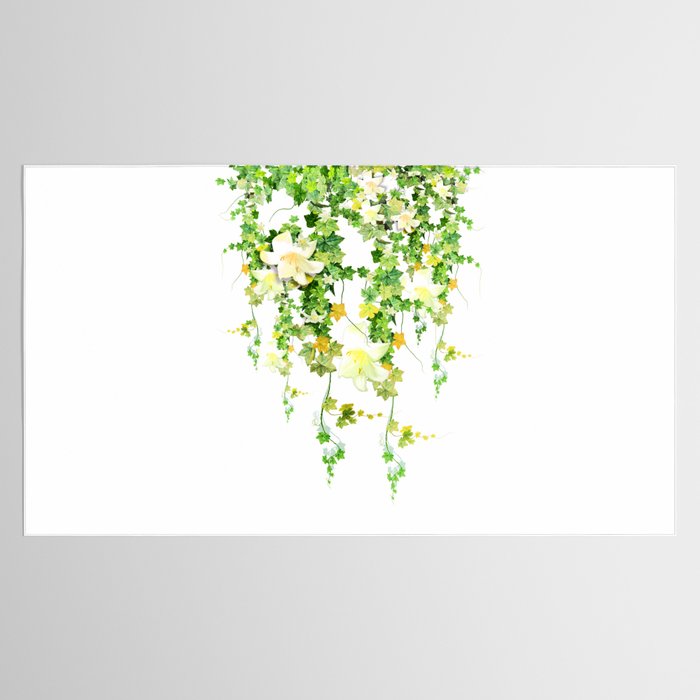 Watercolor Ivy Tablecloth Gallery Image 2