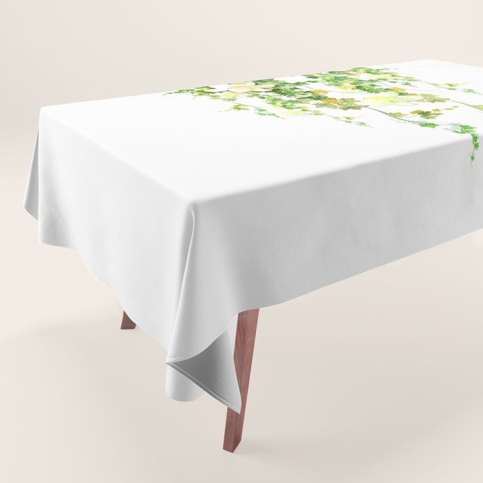 Watercolor Ivy Tablecloth Gallery Image 1