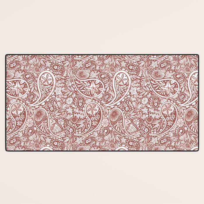 Underwater Paisley Elegance Desk Mat Gallery Image 3