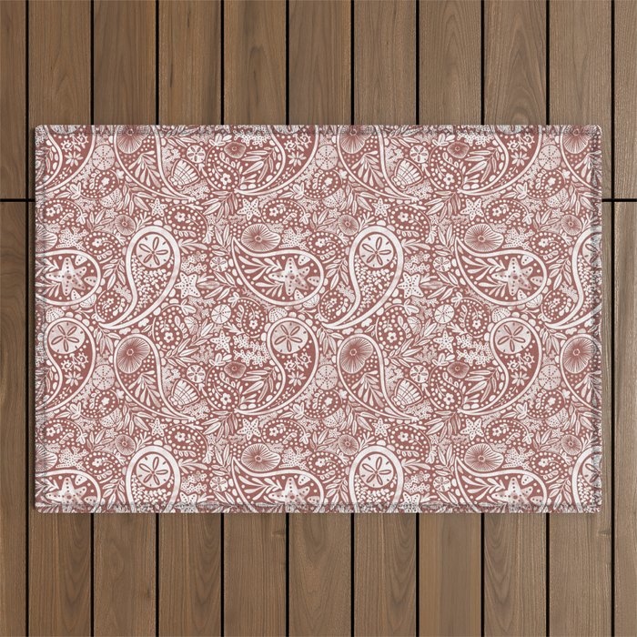 Underwater Paisley Elegance Outdoor Rug Gallery Image 1