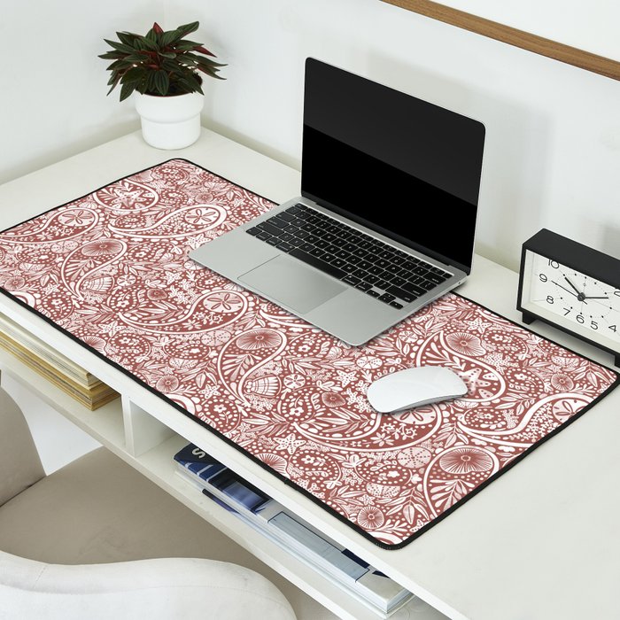 Underwater Paisley Elegance Desk Mat Gallery Image 2