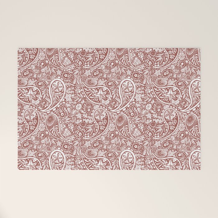 Underwater Paisley Elegance Welcome Mat Gallery Image 1