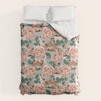 Red foxes in the rose bushes 24 Duvet Cover Gallery Image 6