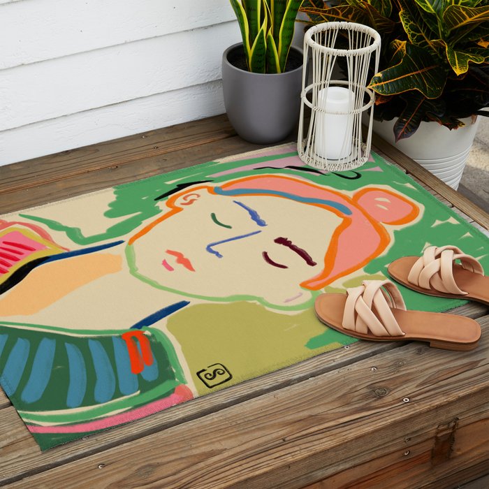 MEDITATING Outdoor Rug Gallery Image 2