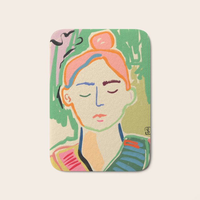 MEDITATING Bath Mat Gallery Image 1
