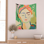 MEDITATING Wall Tapestry Gallery Image 2