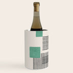 Stripes and Square Green Composition - Abstract Wine Chiller Gallery Image 2
