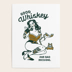 Good Whiskey & Bad Decisions: Funny Vintage Whisky Bar Decor Poster Gallery Image 4