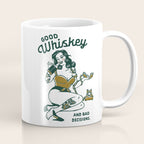Good Whiskey & Bad Decisions: Funny Vintage Whisky Bar Decor Coffee Mug Gallery Image 1