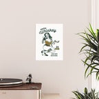 Good Whiskey & Bad Decisions: Funny Vintage Whisky Bar Decor Poster Gallery Image 2