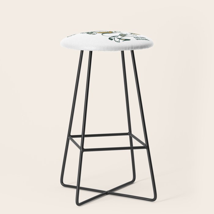 Good Whiskey & Bad Decisions: Funny Vintage Whisky Bar Decor Stool Gallery Image 1