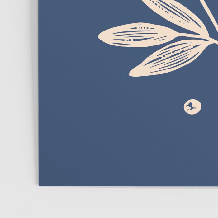 Botanic Pattern - Navy Poster Gallery Image 3