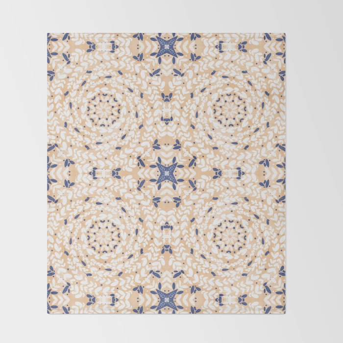 Pink Circular Nature Tiles PB Throw Blanket Gallery Image 2