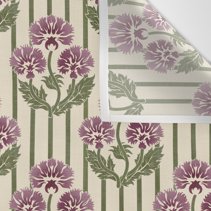 Highland Floral Stripe Wall Tapestry Gallery Image 3
