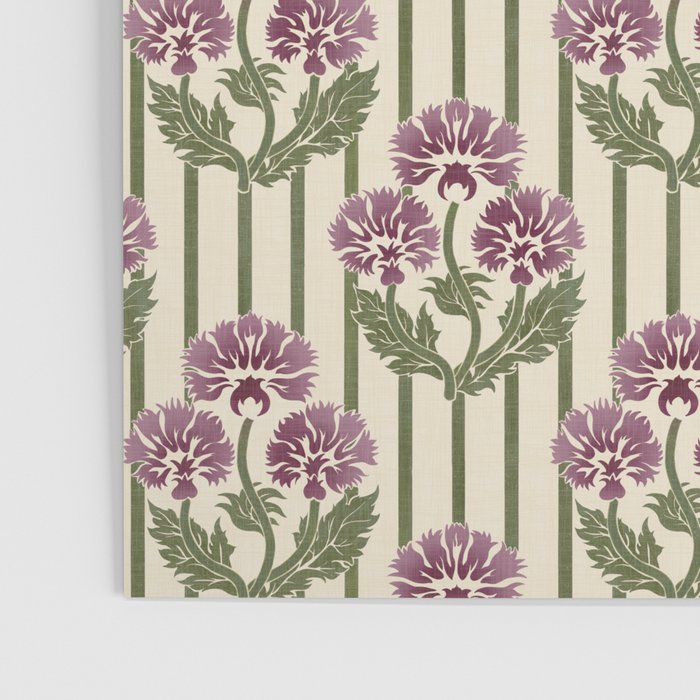 Highland Floral Stripe Poster Gallery Image 3