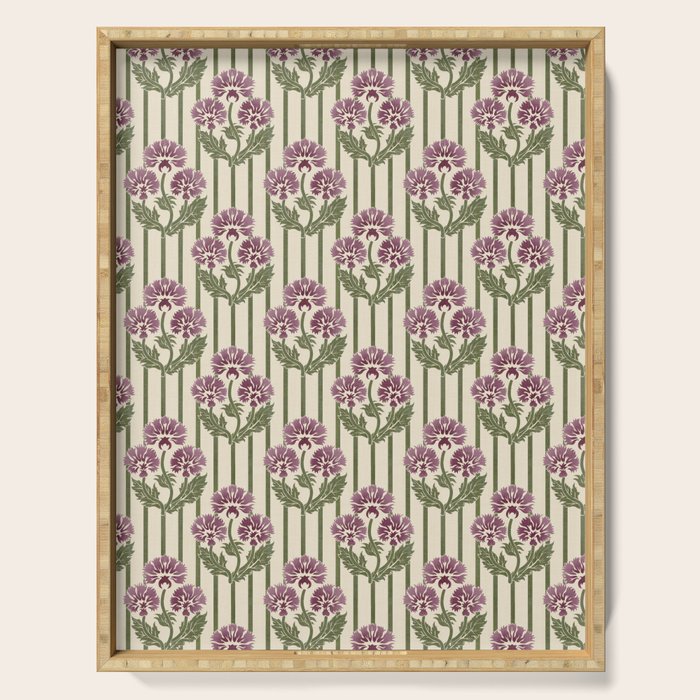 Highland Floral Stripe Serving Tray Gallery Image 1