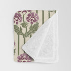 Highland Floral Stripe Throw Blanket Gallery Image 3