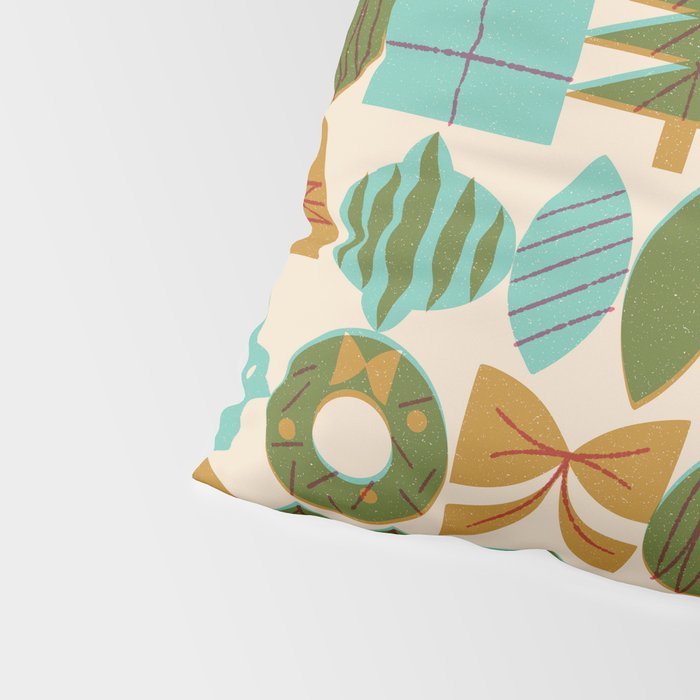 Retro Holiday Grid Pillow Sham Gallery Image 4