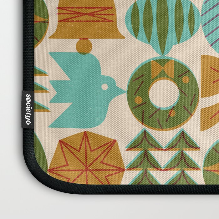 Retro Holiday Grid Laptop Sleeve Gallery Image 3