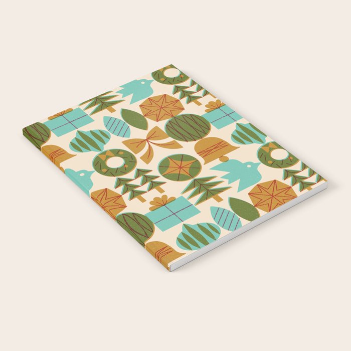 Retro Holiday Grid Notebook Gallery Image 2
