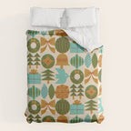 Retro Holiday Grid Duvet Cover Gallery Image 6