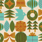 Retro Holiday Grid Coffee Mug Gallery Image 2