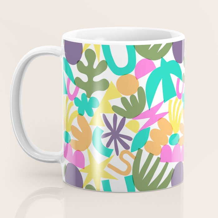 Colorful abstract organic nature shape art pattern Coffee Mug Gallery Image 3