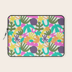 Colorful abstract organic nature shape art pattern Laptop Sleeve Gallery Image 1