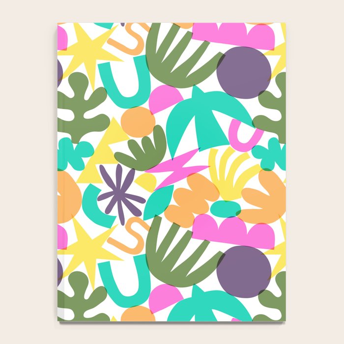 Colorful abstract organic nature shape art pattern Notebook Gallery Image 4