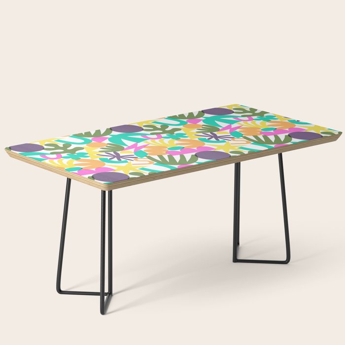 Colorful abstract organic nature shape art pattern Coffee Table Gallery Image 1