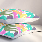 Colorful abstract organic nature shape art pattern Pillow Sham Gallery Image 3
